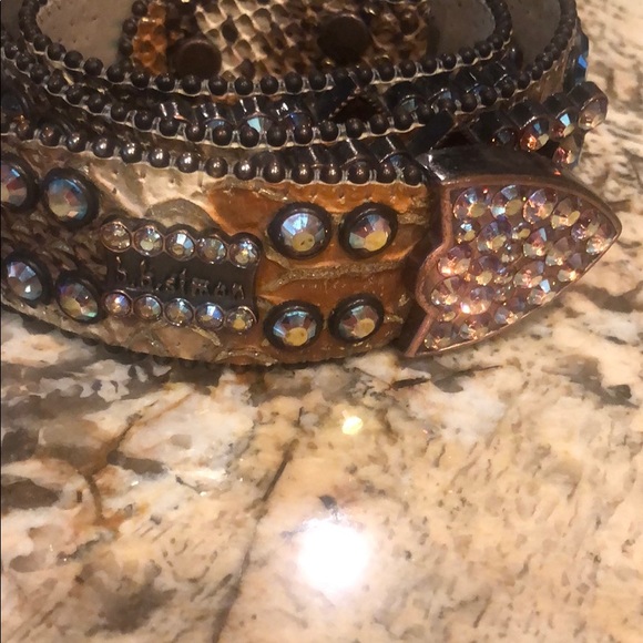 Orange/Brown Bb Simon belt - M - Picture 2 of 5